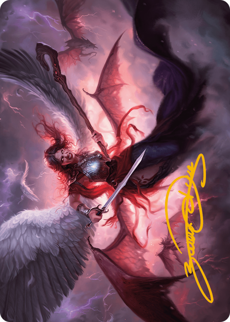 Kaalia of the Vast Art Card (Gold-Stamped Signature) [Modern Horizons 3 Art Series] | I Want That Stuff Brandon