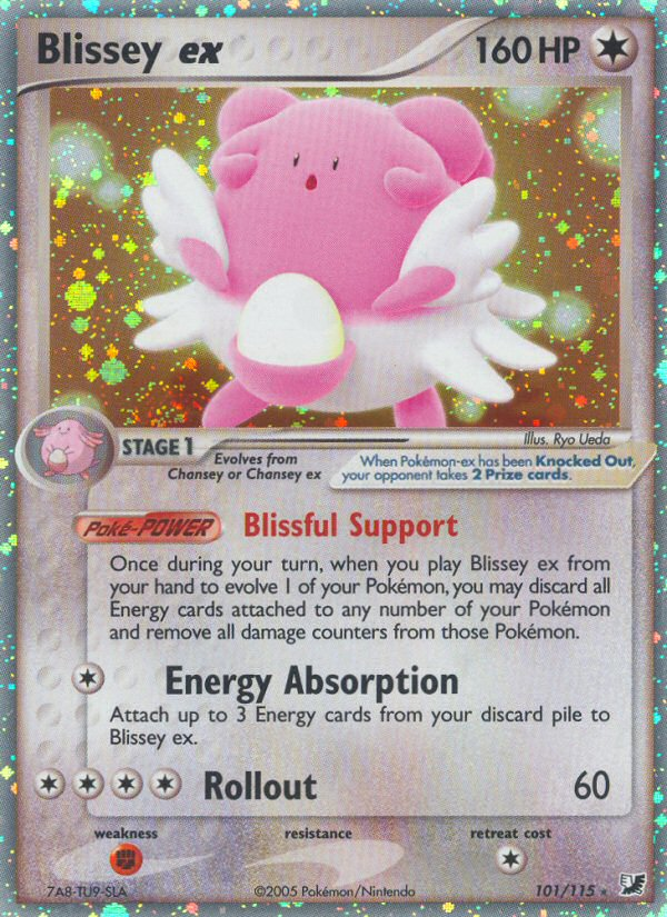 Blissey ex (101/115) [EX: Unseen Forces] | I Want That Stuff Brandon