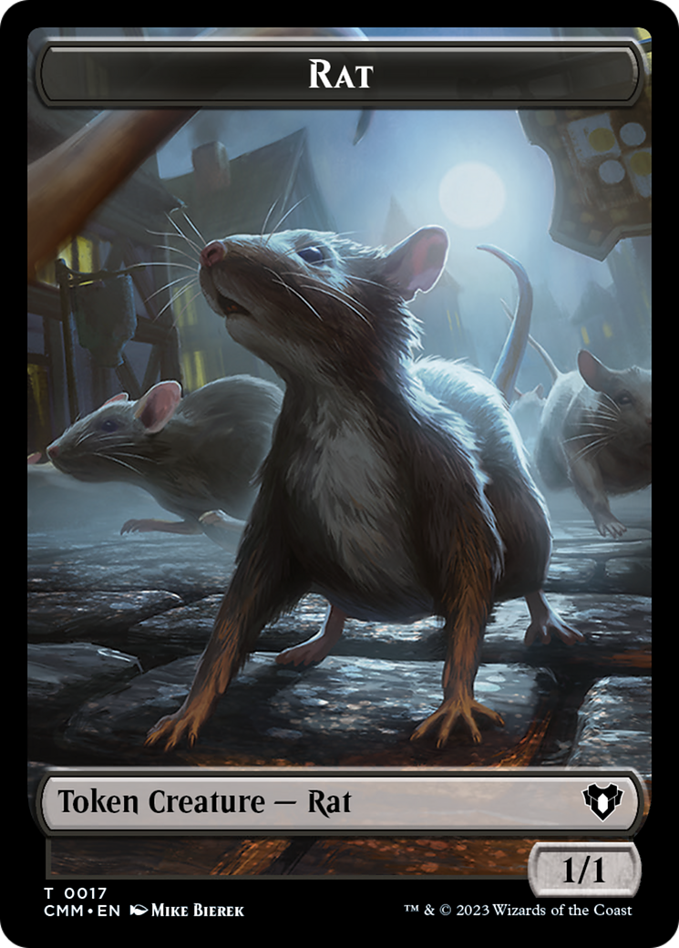 Eldrazi Spawn // Rat Double-Sided Token [Commander Masters Tokens] | I Want That Stuff Brandon