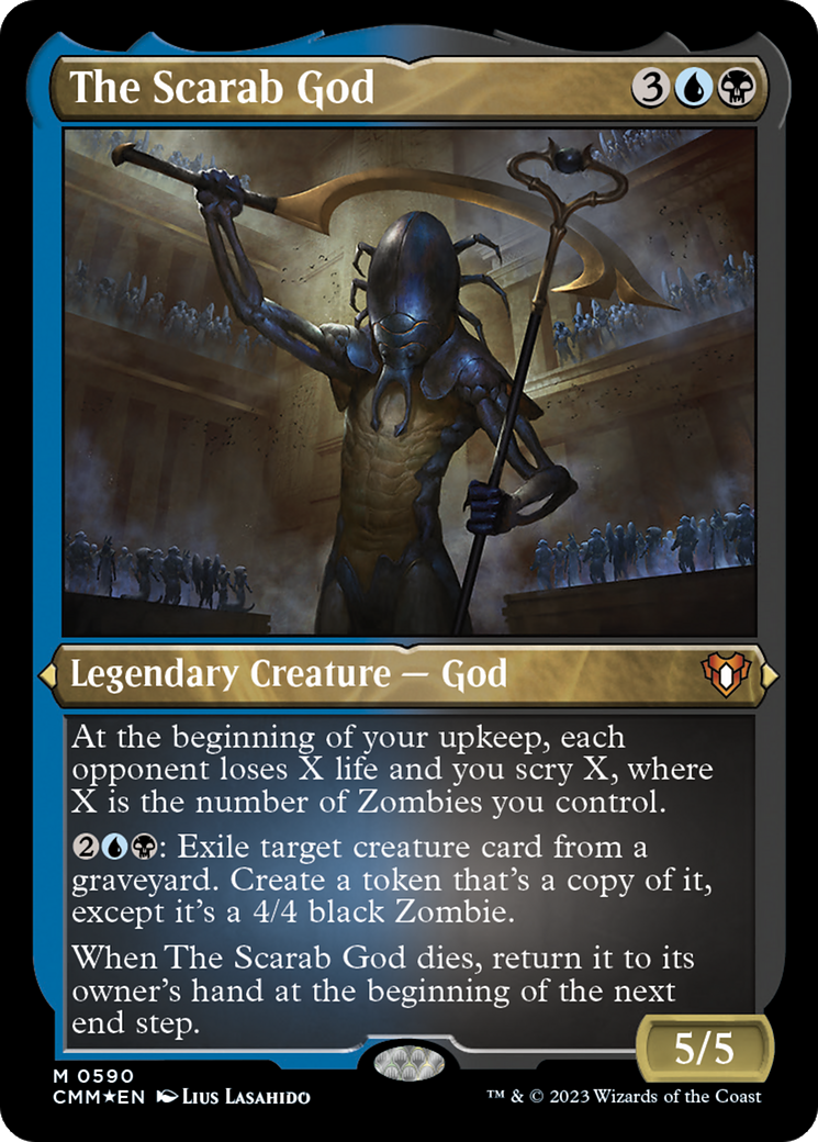 The Scarab God (Foil Etched) [Commander Masters] | I Want That Stuff Brandon