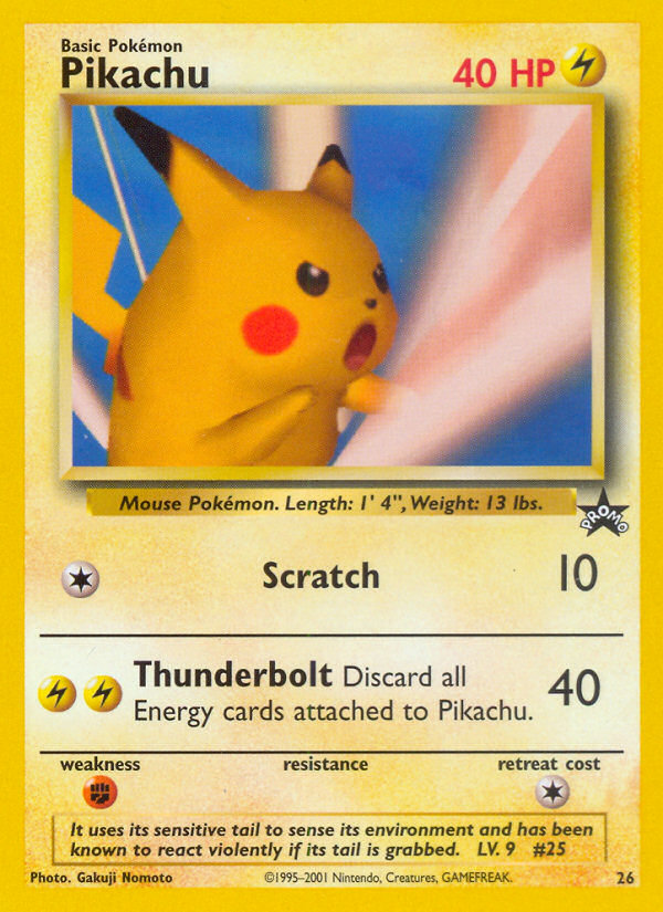 Pikachu (26) [Wizards of the Coast: Black Star Promos] | I Want That Stuff Brandon