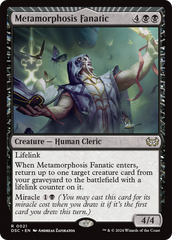 Metamorphosis Fanatic [Duskmourn: House of Horror Commander] | I Want That Stuff Brandon