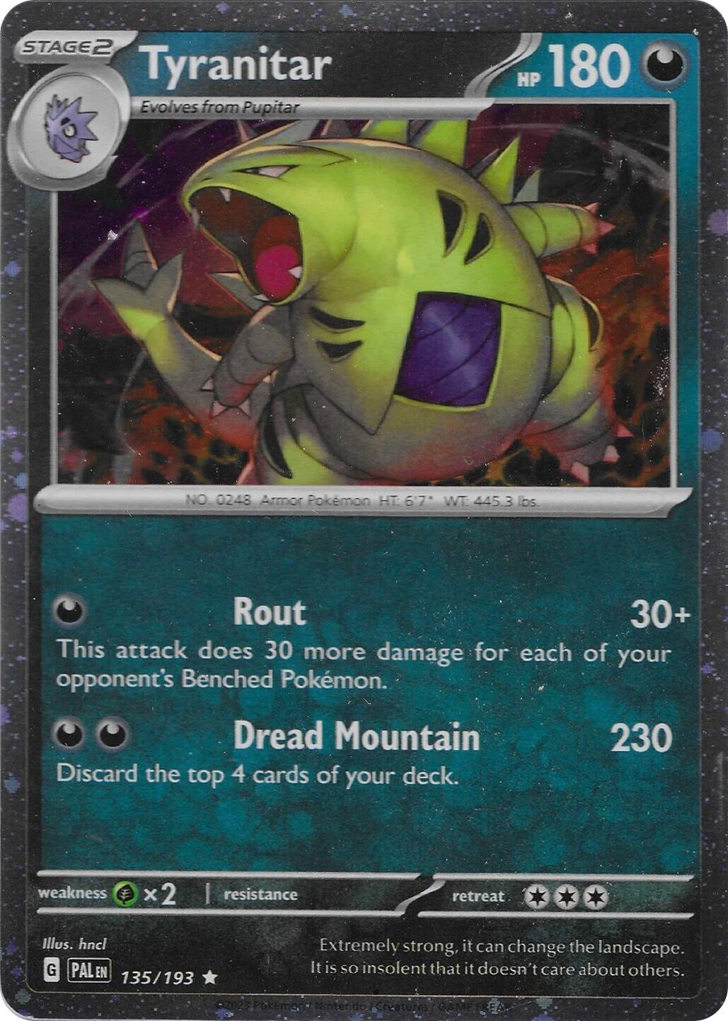 Tyranitar (135/193) (Cosmo Foil) [Miscellaneous Cards] | I Want That Stuff Brandon