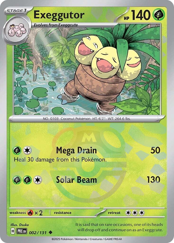 Exeggutor (002/131) (Master Ball Pattern) [Scarlet & Violet: Prismatic Evolutions] | I Want That Stuff Brandon