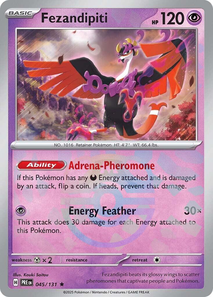 Fezandipiti (045/131) (Master Ball Pattern) [Scarlet & Violet: Prismatic Evolutions] | I Want That Stuff Brandon