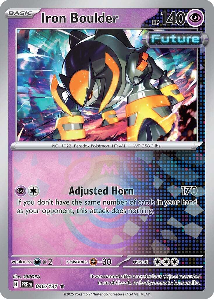 Iron Boulder (046/131) (Master Ball Pattern) [Scarlet & Violet: Prismatic Evolutions] | I Want That Stuff Brandon
