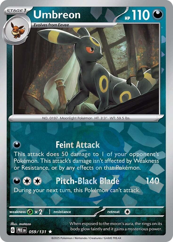 Umbreon (059/131) (Master Ball Pattern) [Scarlet & Violet: Prismatic Evolutions] | I Want That Stuff Brandon