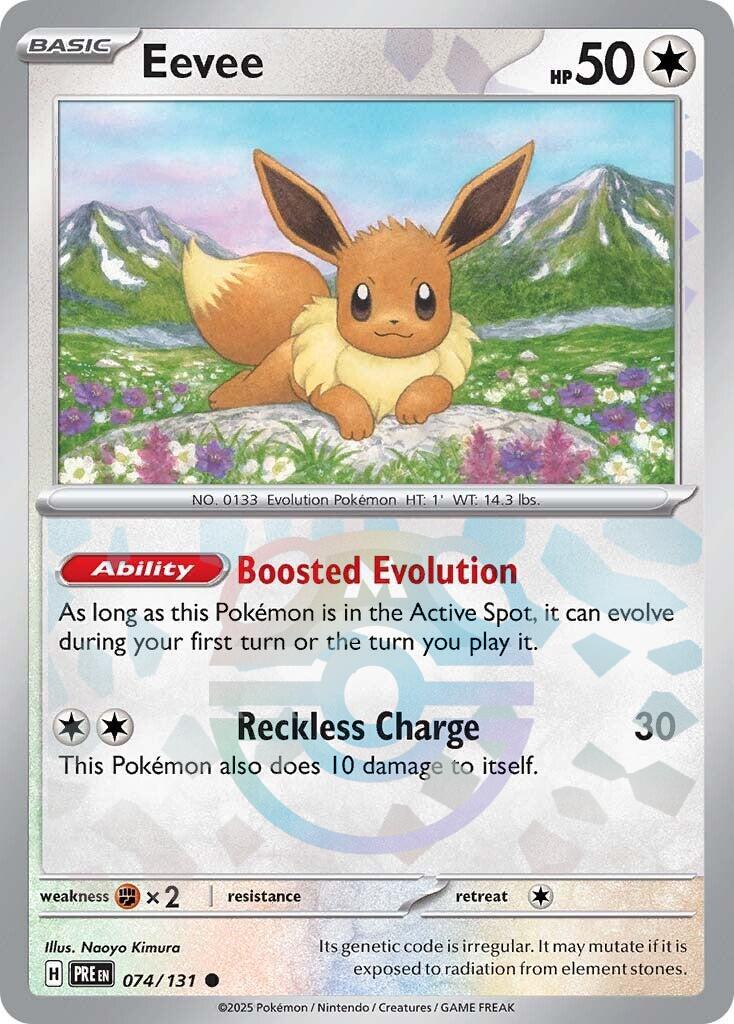 Eevee (074/131) (Master Ball Pattern) [Scarlet & Violet: Prismatic Evolutions] | I Want That Stuff Brandon