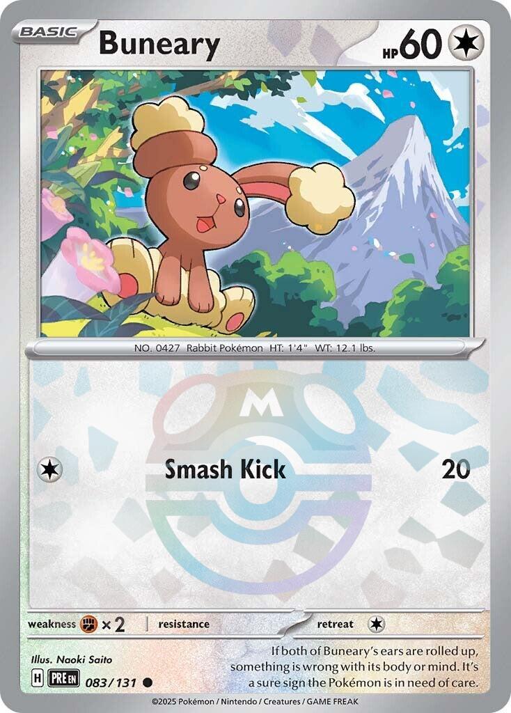 Buneary (083/131) (Master Ball Pattern) [Scarlet & Violet: Prismatic Evolutions] | I Want That Stuff Brandon