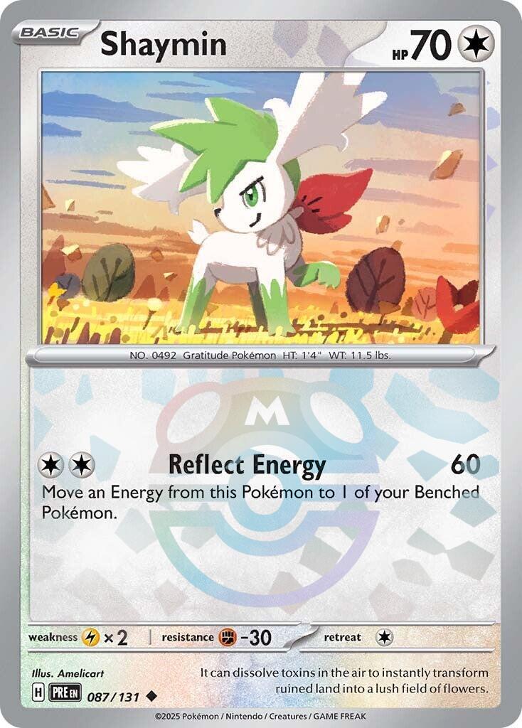 Shaymin (087/131) (Master Ball Pattern) [Scarlet & Violet: Prismatic Evolutions] | I Want That Stuff Brandon