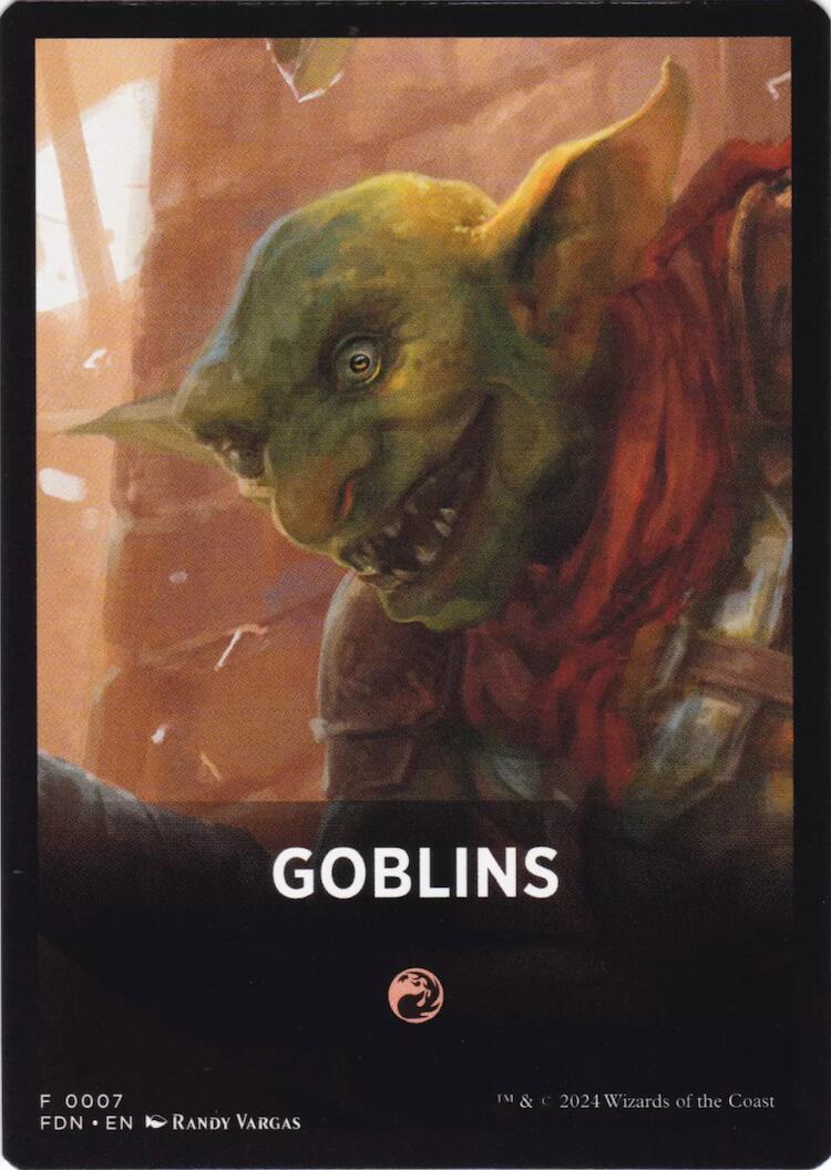 Goblins Theme Card [Foundations Tokens] | I Want That Stuff Brandon