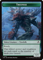 Treefolk // Emblem - Wrenn and Seven Double-Sided Token [Innistrad Remastered Tokens] | I Want That Stuff Brandon