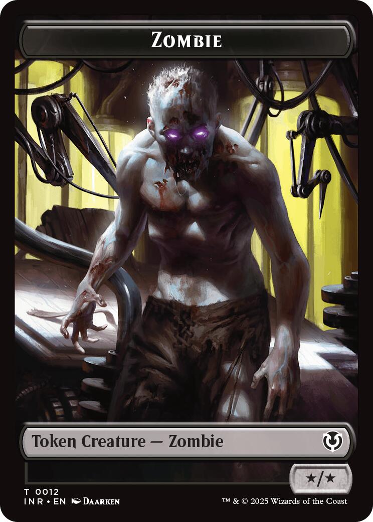 Zombie (0011) // Zombie (0012) Double-Sided Token [Innistrad Remastered Tokens] | I Want That Stuff Brandon