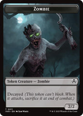 Zombie (0011) // Zombie (0012) Double-Sided Token [Innistrad Remastered Tokens] | I Want That Stuff Brandon