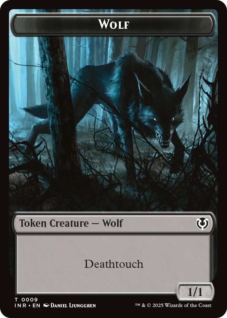 Wolf (0009) // Wolf (0018) Double-Sided Token [Innistrad Remastered Tokens] | I Want That Stuff Brandon