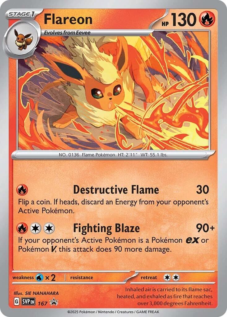 Flareon (SVP167) [Scarlet & Violet: Black Star Promos] | I Want That Stuff Brandon