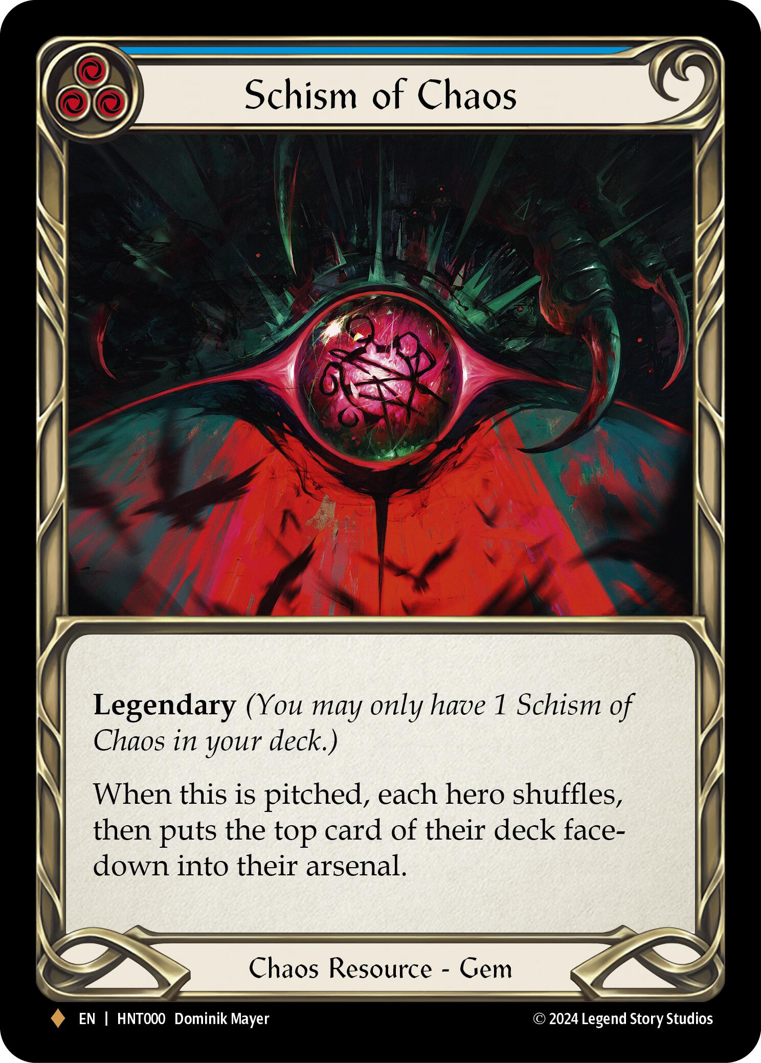 Schism of Chaos [HNT000] (The Hunted)  Cold Foil | I Want That Stuff Brandon