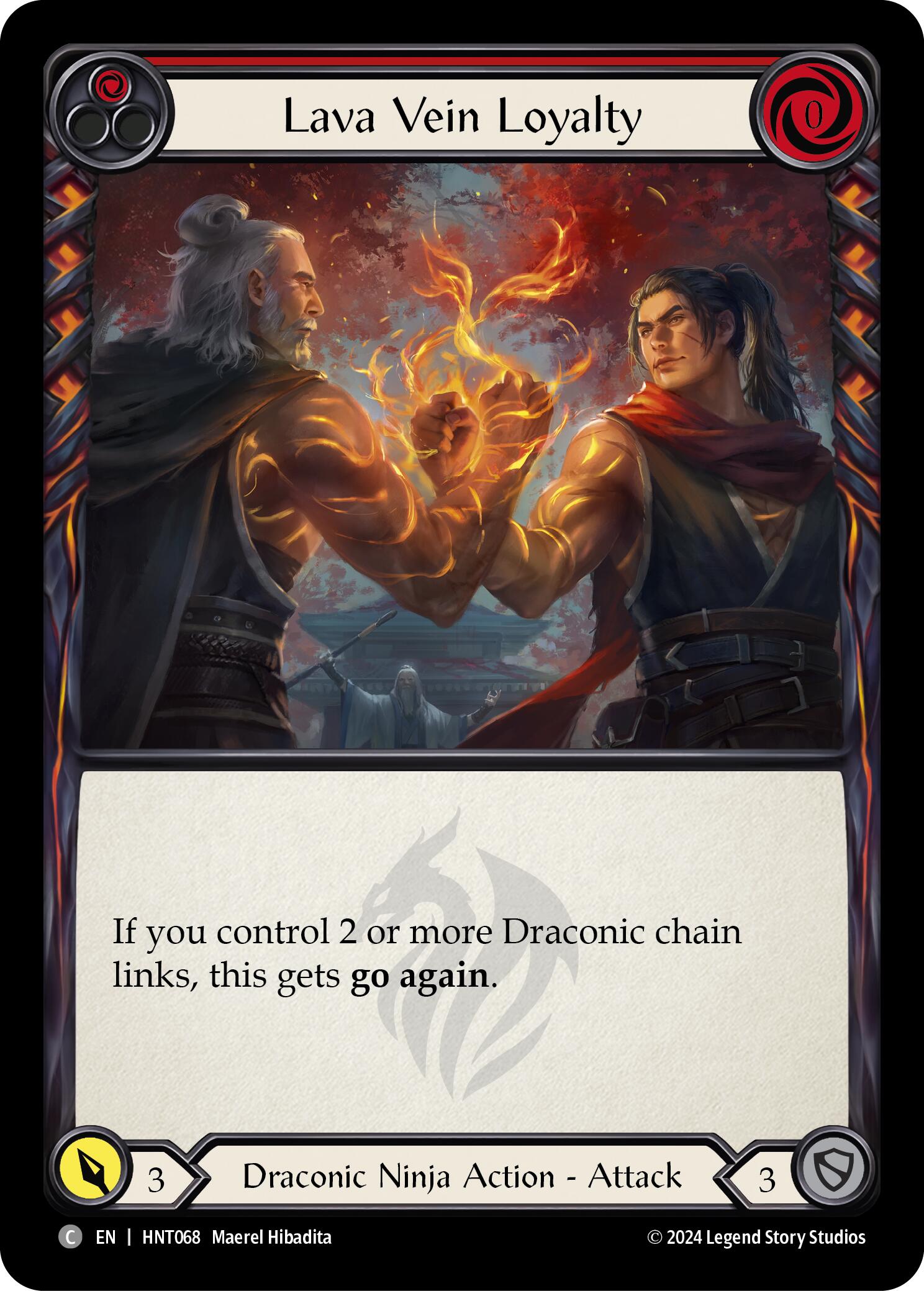 Lava Vein Loyalty (Red) [HNT068] (The Hunted)  Rainbow Foil | I Want That Stuff Brandon