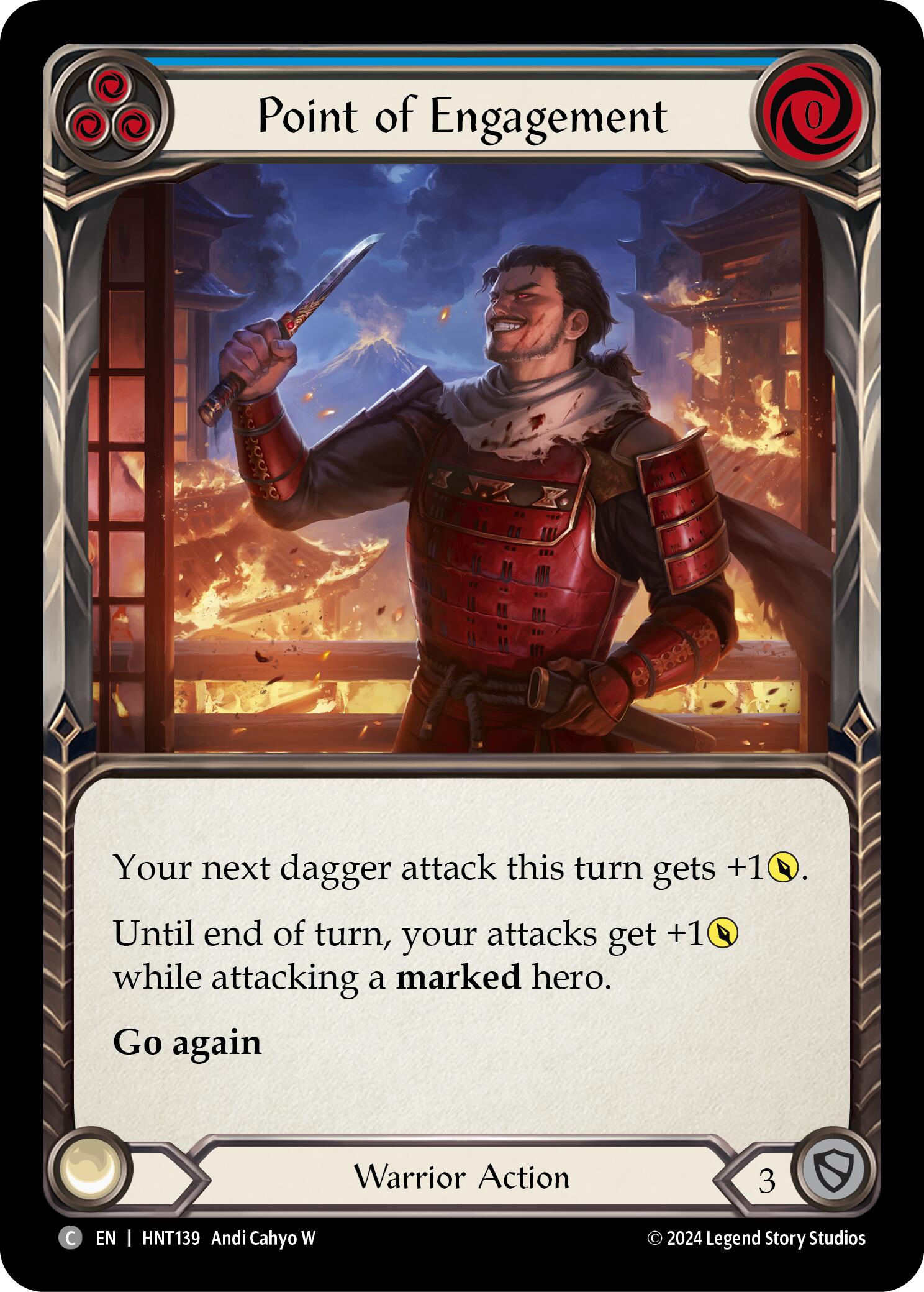 Point of Engagement (Blue) [HNT139] (The Hunted)  Rainbow Foil | I Want That Stuff Brandon