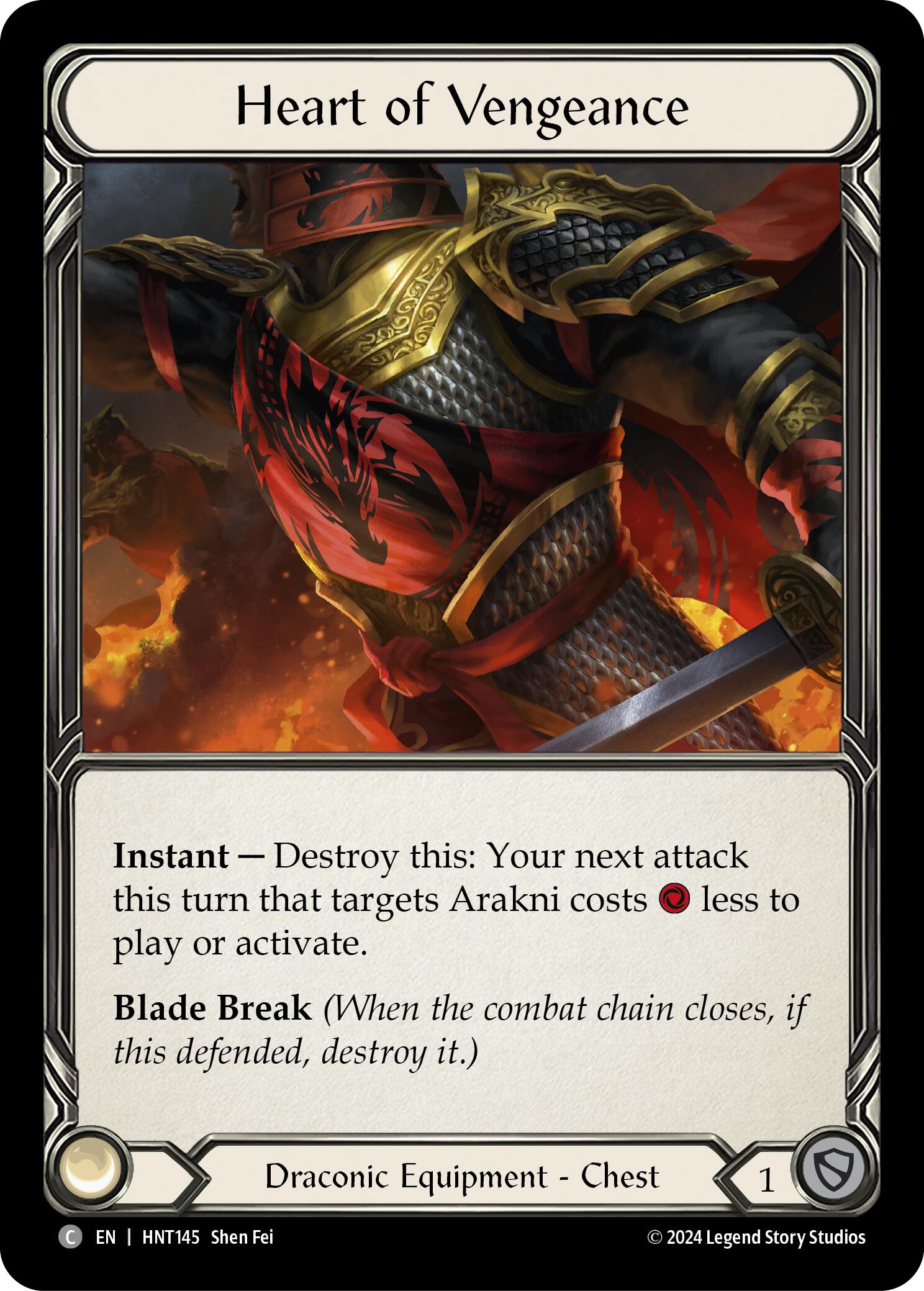 Heart of Vengeance [HNT145] (The Hunted)  Cold Foil | I Want That Stuff Brandon