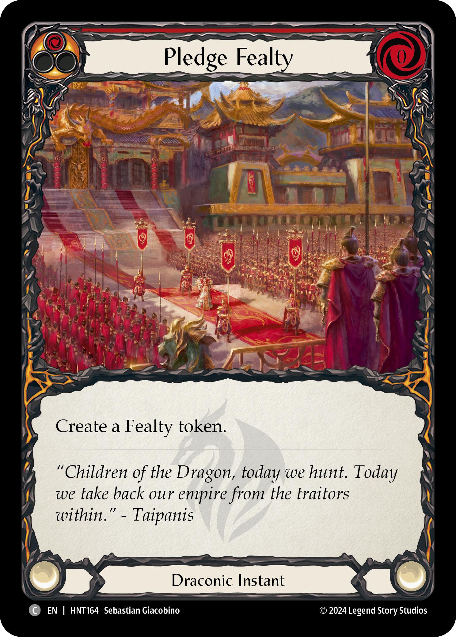 Pledge Fealty (Red) [HNT164] (The Hunted) | I Want That Stuff Brandon
