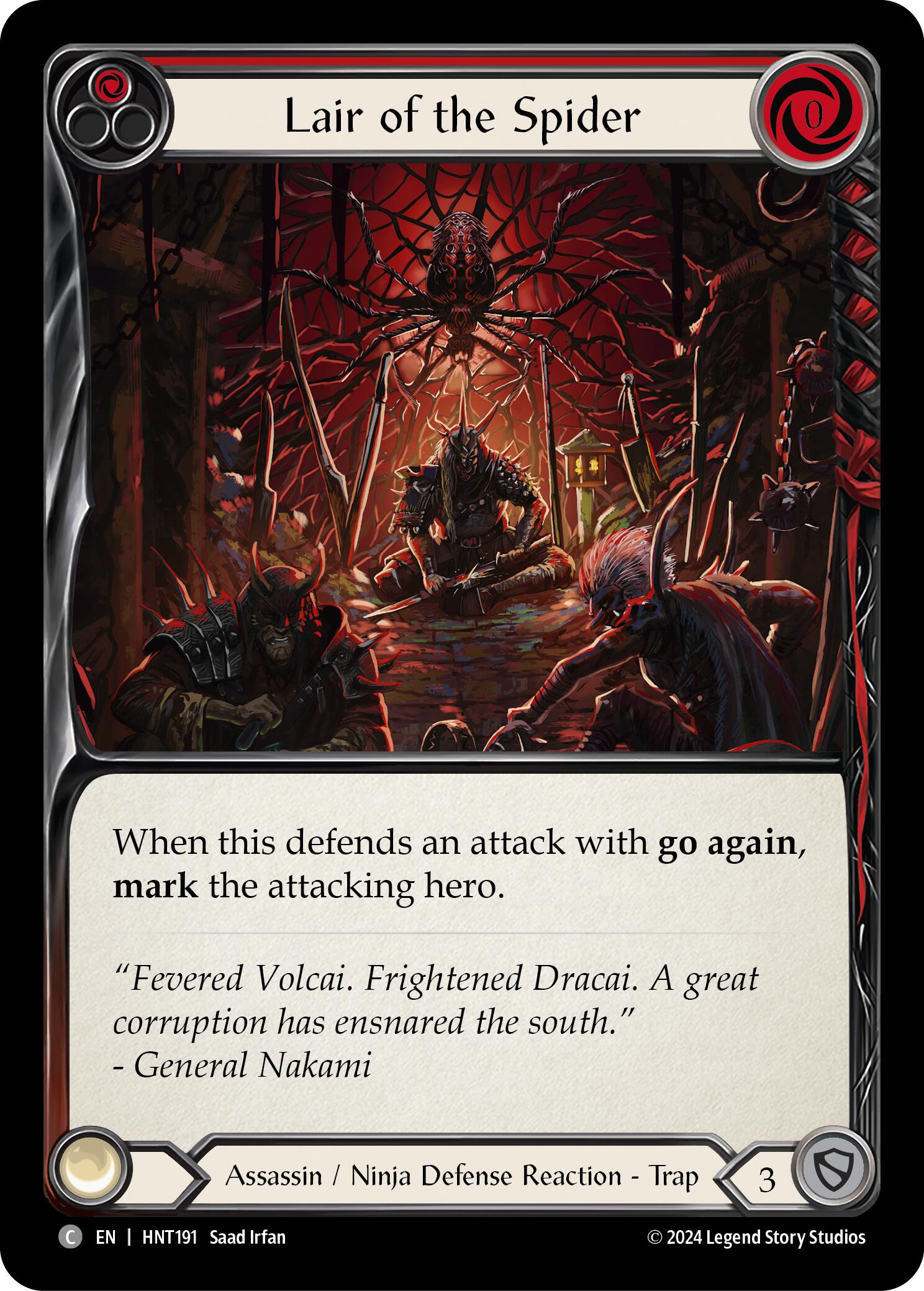 Lair of the Spider (Red) [HNT191] (The Hunted) | I Want That Stuff Brandon