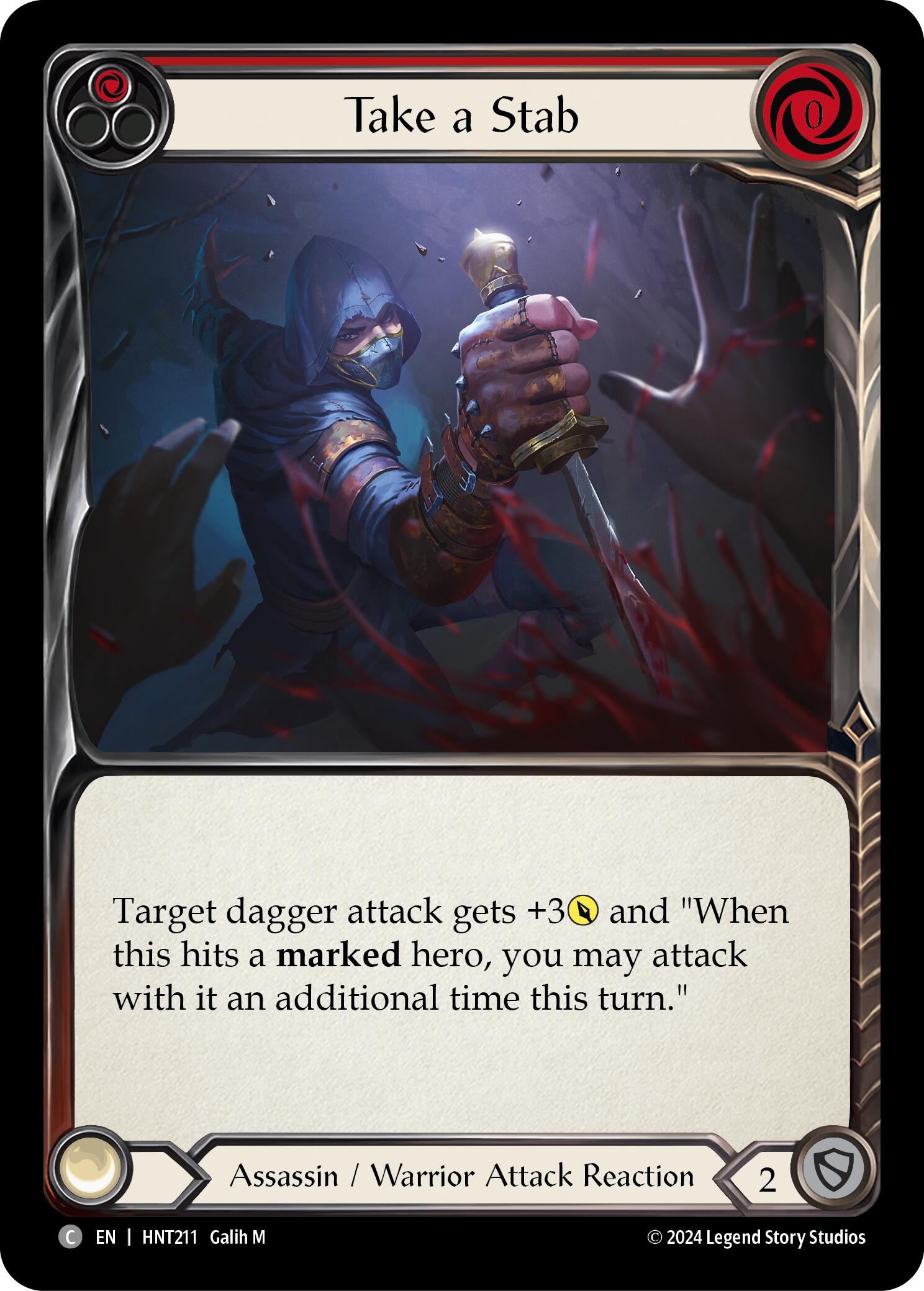 Take a Stab (Red) [HNT211] (The Hunted)  Rainbow Foil | I Want That Stuff Brandon