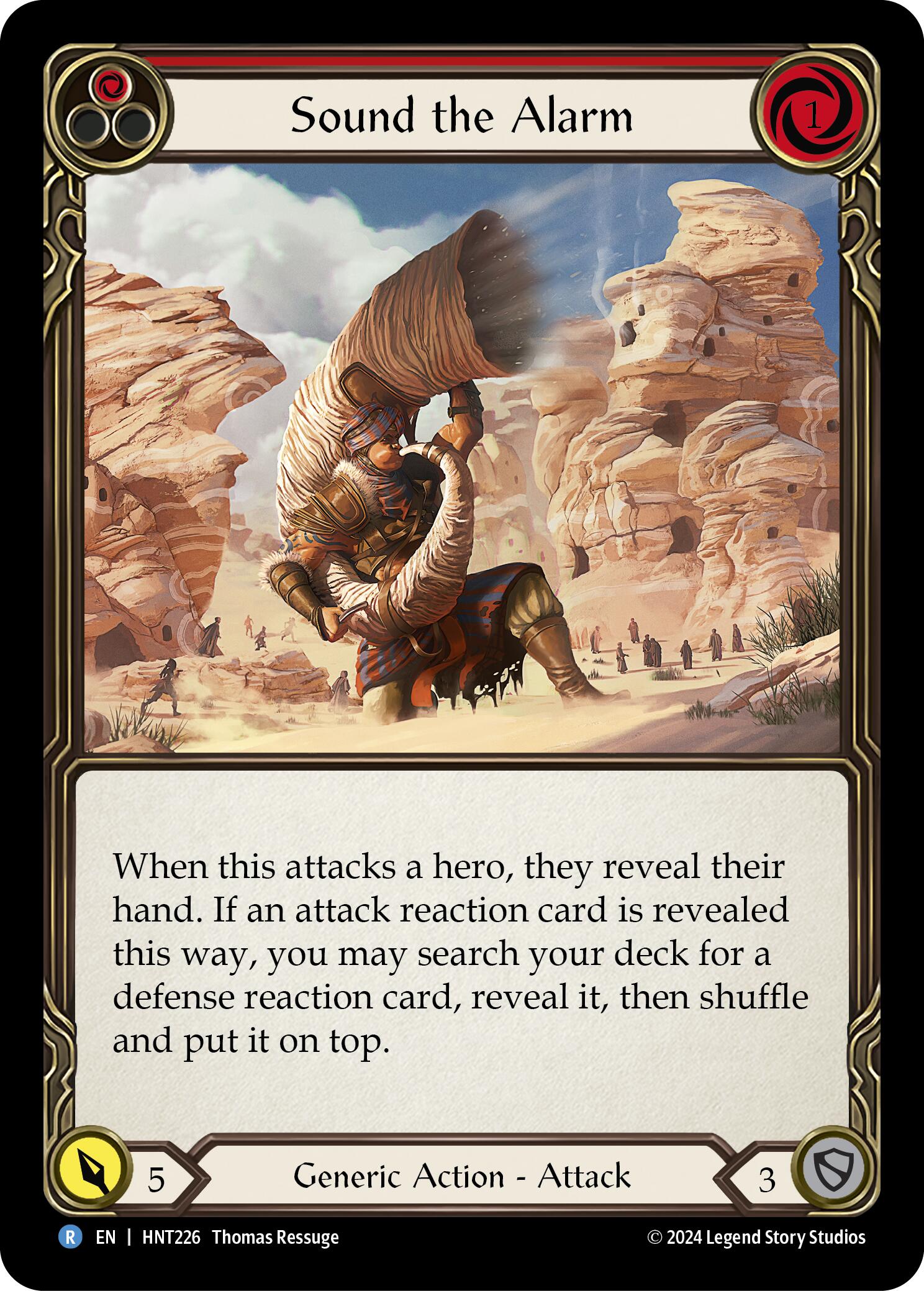 Sound the Alarm (Red) [HNT226] (The Hunted) | I Want That Stuff Brandon