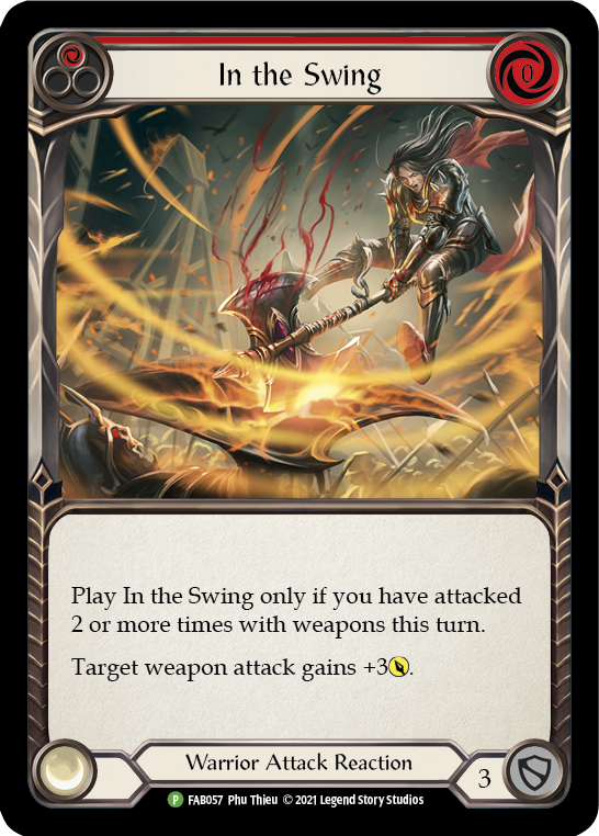 In the Swing (Red) [FAB057] (Promo)  Rainbow Foil | I Want That Stuff Brandon