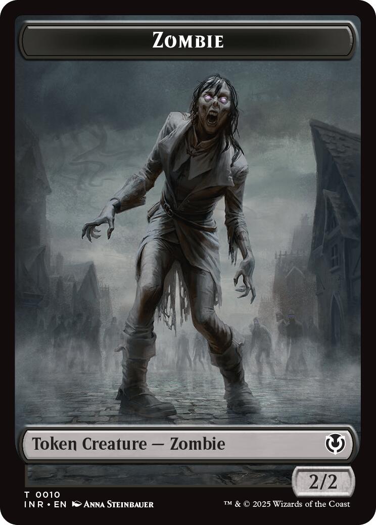 Zombie (0010) // Blood Double-Sided Token [Innistrad Remastered Tokens] | I Want That Stuff Brandon