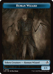 Human Wizard // Emblem - Jace, Unraveler of Secrets Double-Sided Token [Innistrad Remastered Tokens] | I Want That Stuff Brandon