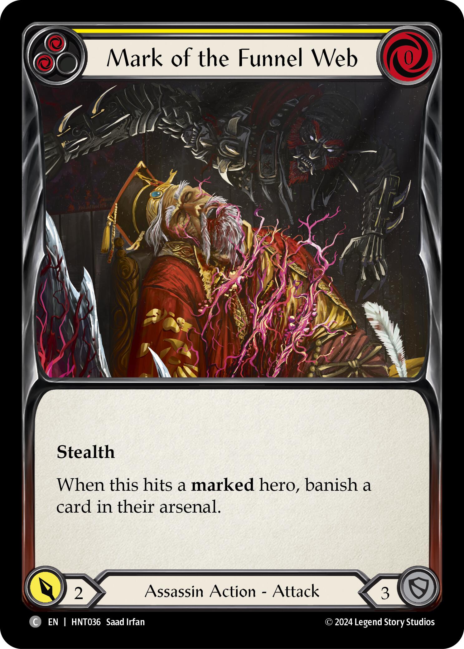 Mark of the Funnel Web (Yellow) [HNT036] (The Hunted) | I Want That Stuff Brandon