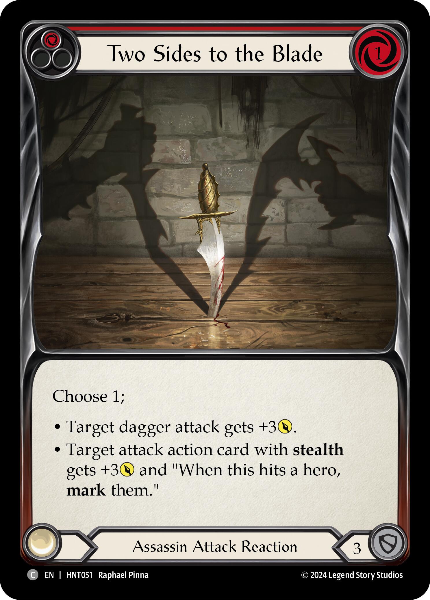 Two Sides to the Blade [HNT051] (The Hunted)  Rainbow Foil | I Want That Stuff Brandon