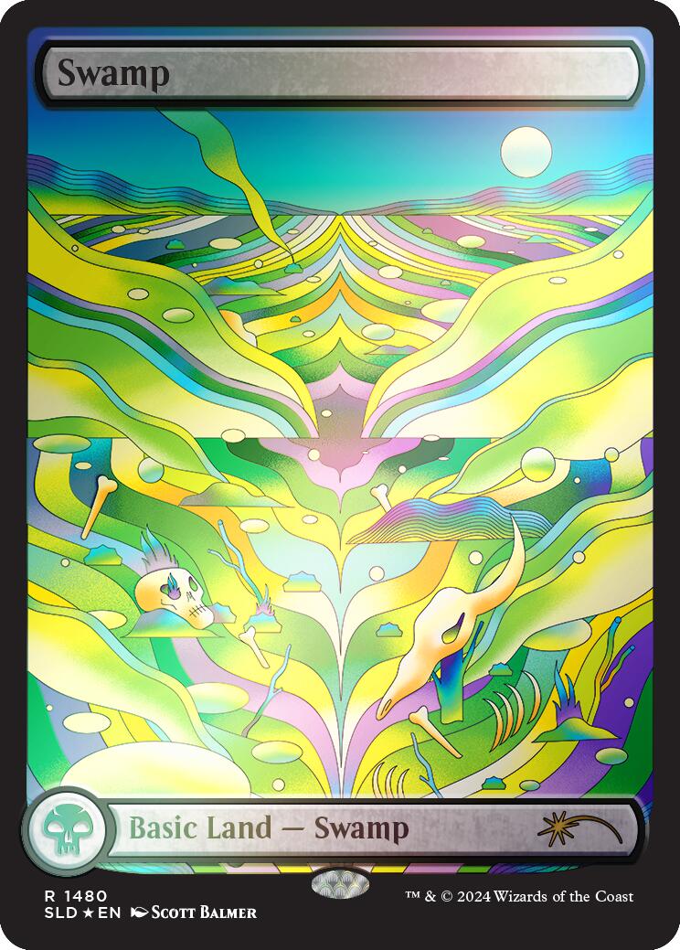 Swamp (1480) (Rainbow Foil) [Secret Lair Drop Series] | I Want That Stuff Brandon