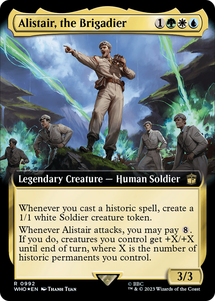 Alistair, the Brigadier (Extended Art) (Surge Foil) [Doctor Who] | I Want That Stuff Brandon