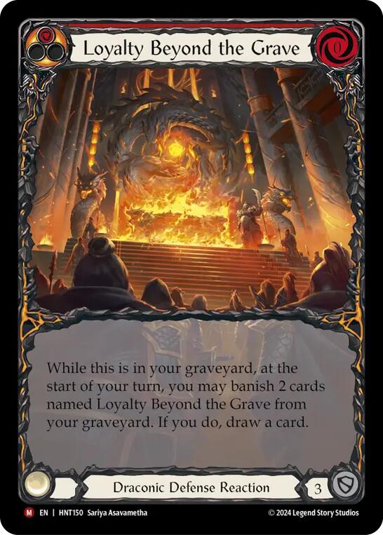 Loyalty Beyond the Grave (Extended Art) [HNT150] (The Hunted)  Rainbow Foil | I Want That Stuff Brandon