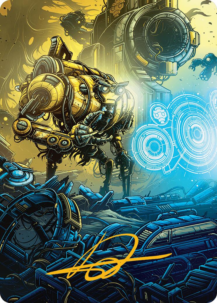 Mendicant Core, Guidelight Art Card (1/54) (Gold-Stamped Signature) [Aetherdrift Art Series] | I Want That Stuff Brandon