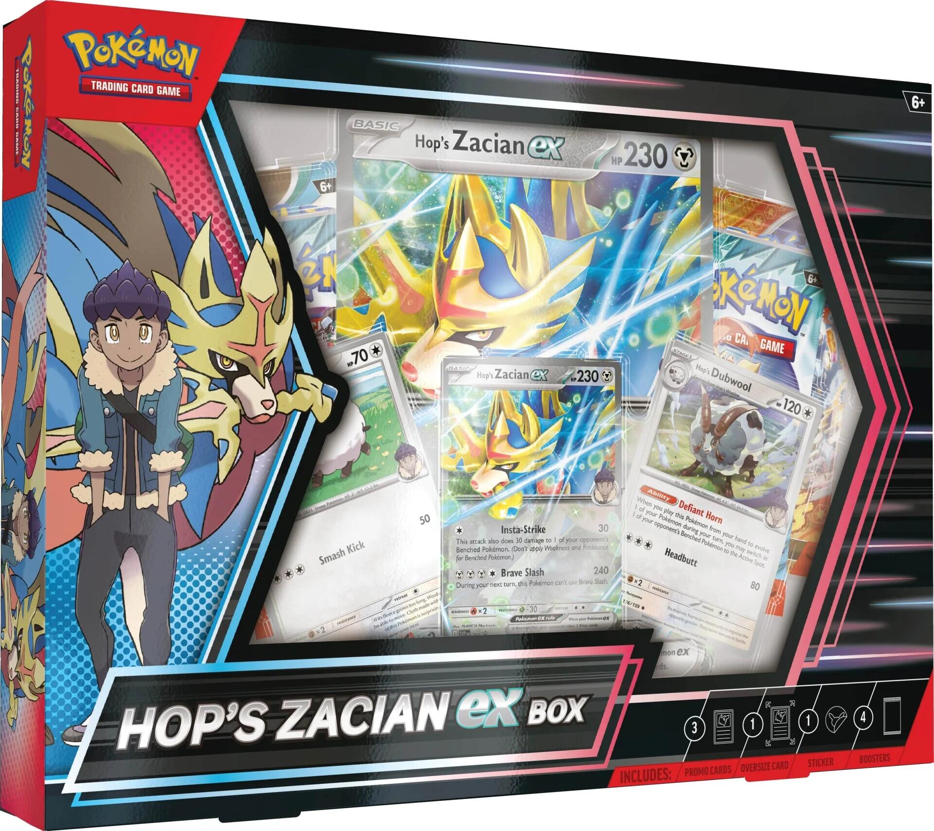 Hop's Zacian ex Box | I Want That Stuff Brandon