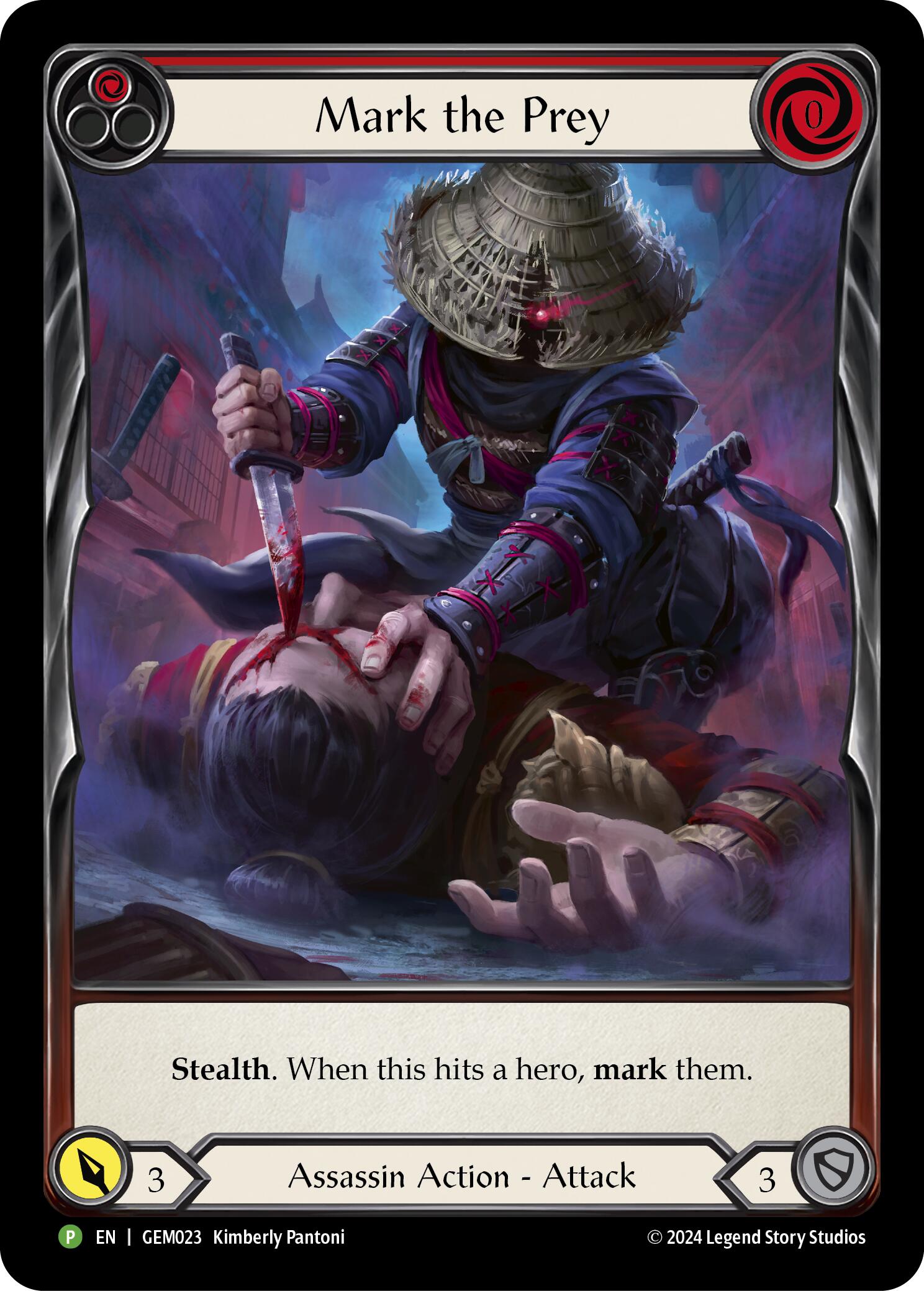 Mark the Prey (Red) [GEM023] (GEM Pack 1)  Rainbow Foil | I Want That Stuff Brandon