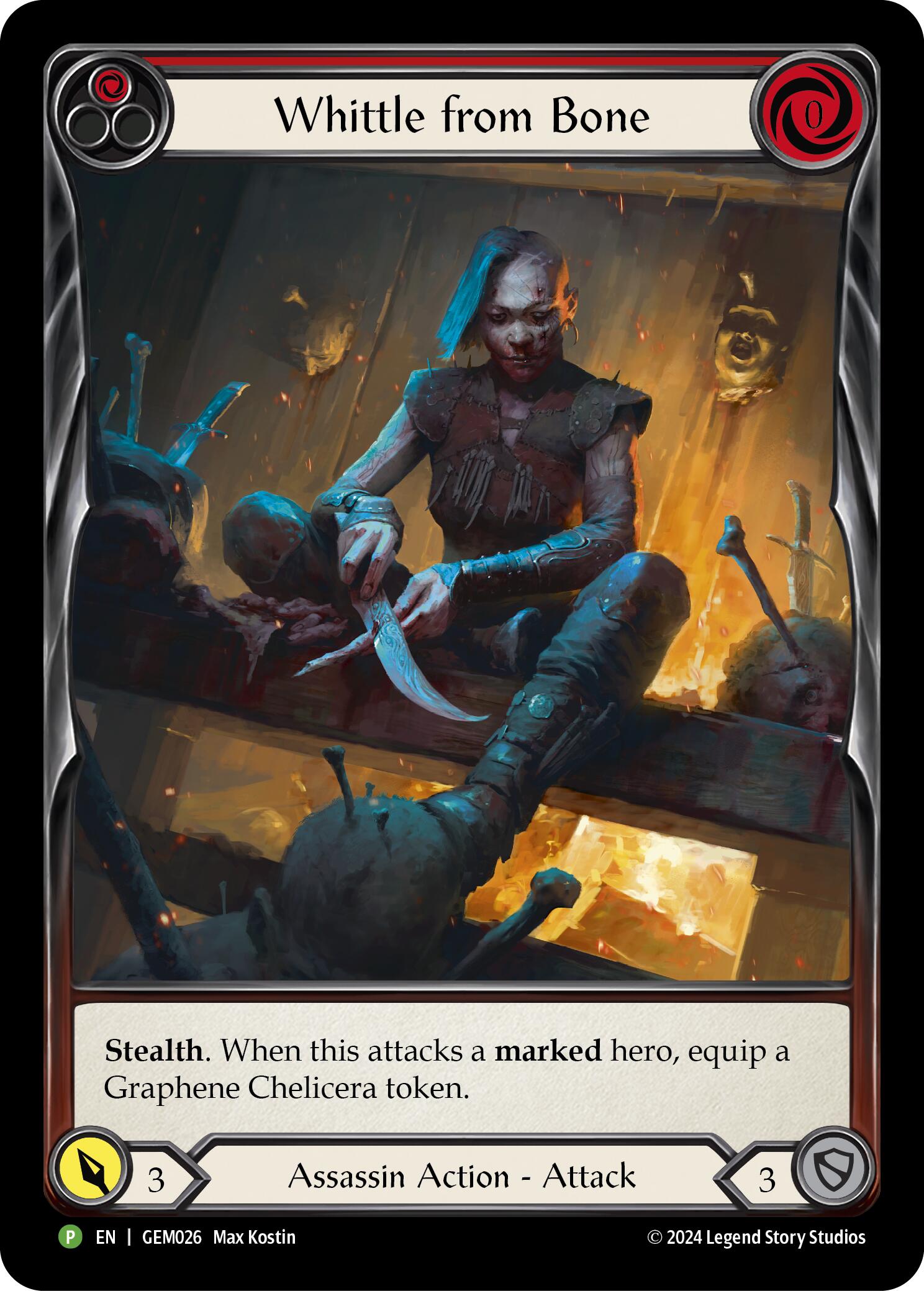 Whittle from Bone (Red) [GEM026] (GEM Pack 1)  Rainbow Foil | I Want That Stuff Brandon