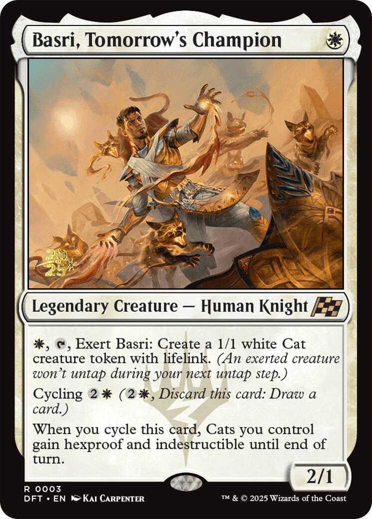 Basri, Tomorrow's Champion [Aetherdrift Prerelease Promos] | I Want That Stuff Brandon