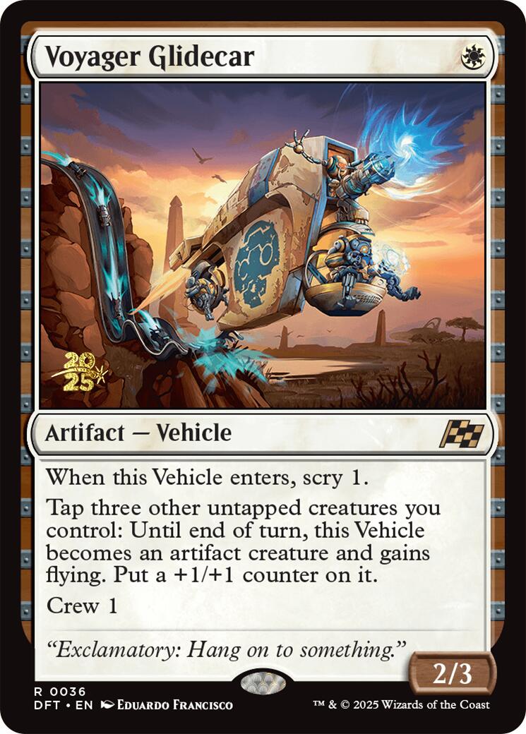 Voyager Glidecar [Aetherdrift Prerelease Promos] | I Want That Stuff Brandon