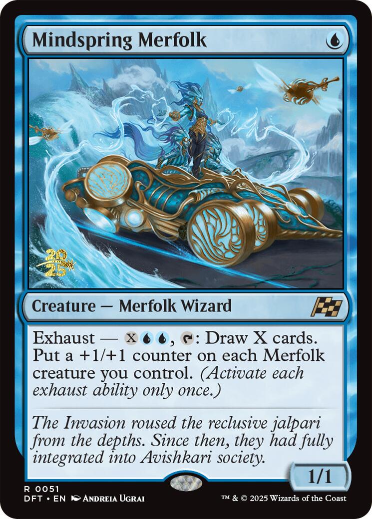 Mindspring Merfolk [Aetherdrift Prerelease Promos] | I Want That Stuff Brandon