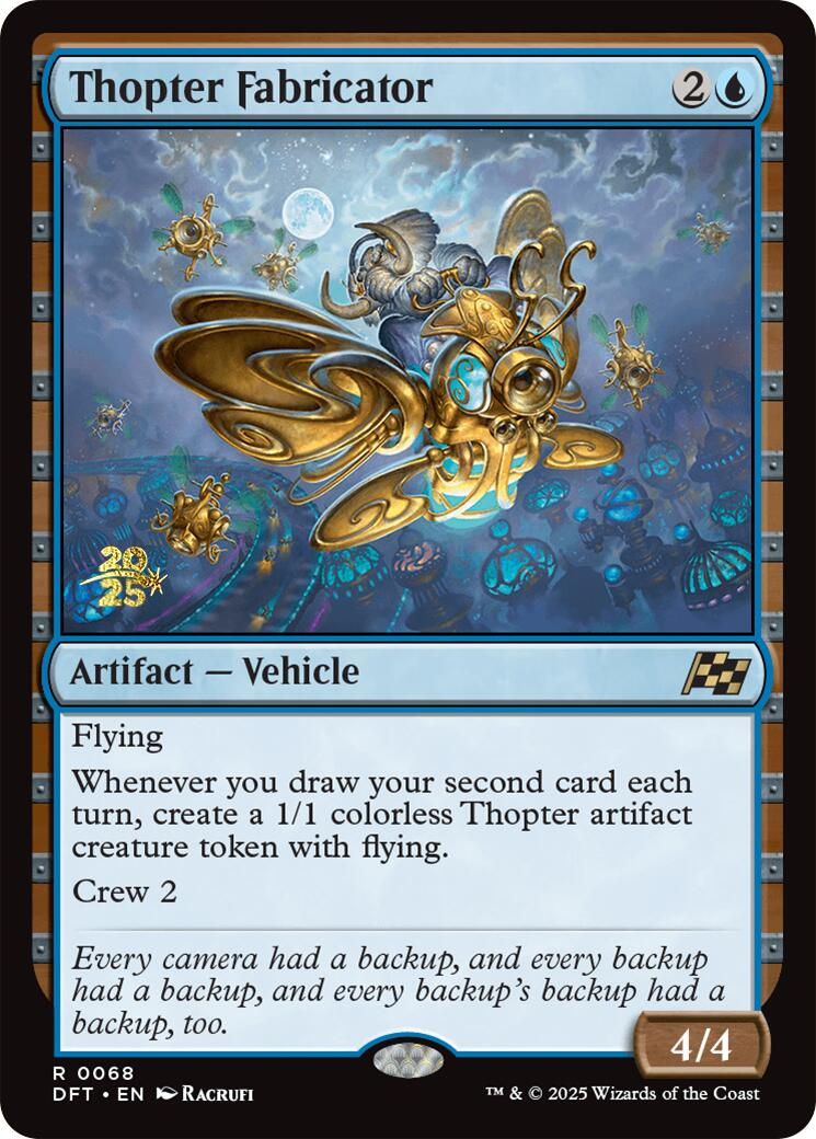 Thopter Fabricator [Aetherdrift Prerelease Promos] | I Want That Stuff Brandon