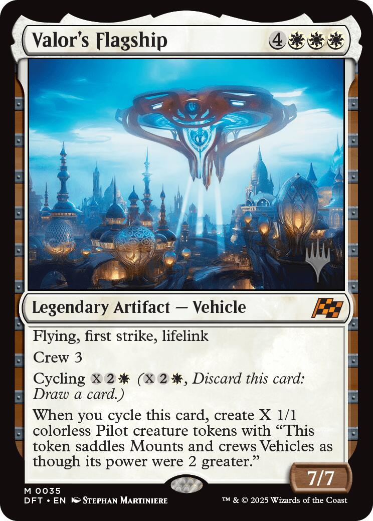 Valor's Flagship (Promo Pack) [Aetherdrift Promos] | I Want That Stuff Brandon