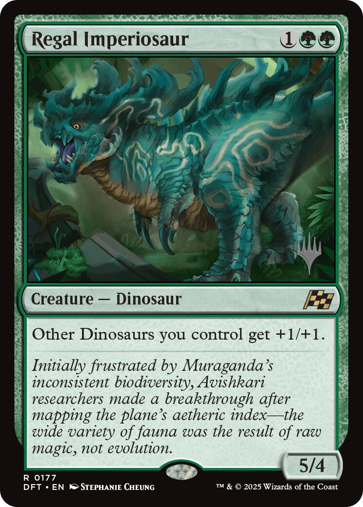 Regal Imperiosaur (Promo Pack) [Aetherdrift Promos] | I Want That Stuff Brandon