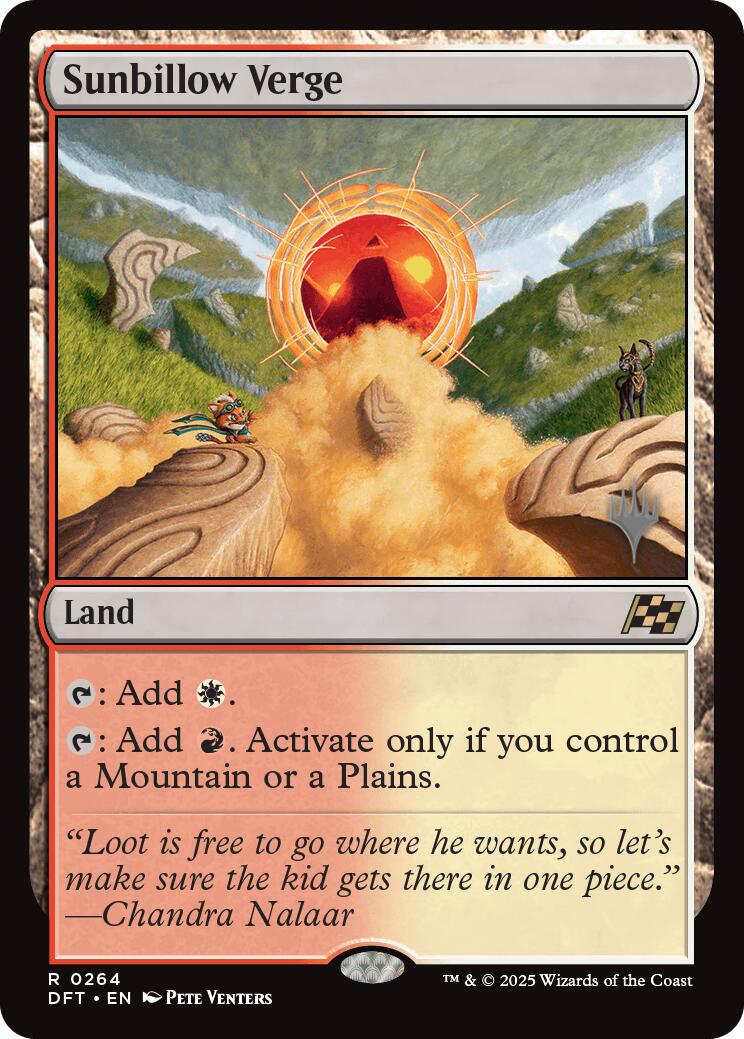 Sunbillow Verge (Promo Pack) [Aetherdrift Promos] | I Want That Stuff Brandon