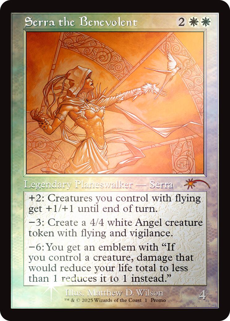 Serra the Benevolent (Retro Frame) [Secret Lair Drop Series] | I Want That Stuff Brandon