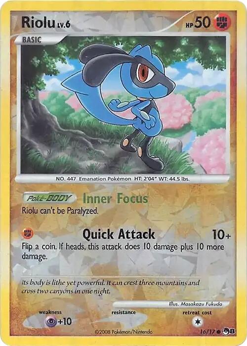 Riolu (016/017) (Cracked Ice Holo) [Miscellaneous Cards] | I Want That Stuff Brandon