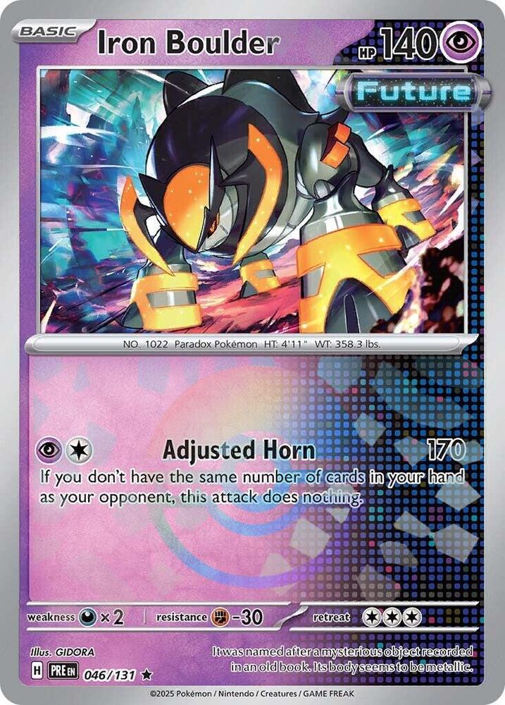 Iron Boulder (046/131) (Poke Ball Pattern) [Scarlet & Violet: Prismatic Evolutions] | I Want That Stuff Brandon